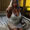 Afra black real doll11